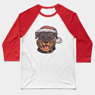 Christmas Rottweiler Baseball T-Shirt